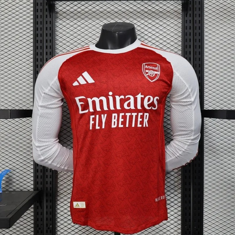 Player Version Arsenal Jersey 25/26 Home Long Sleeves Football Kit Soccer Jersey