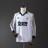 Real Madrid Jersey 1998-00 Home Retro Kit Long Sleeves