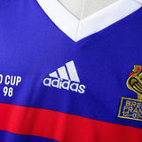 France Jersey 1998 Home Retro Football Kit Long Sleeves