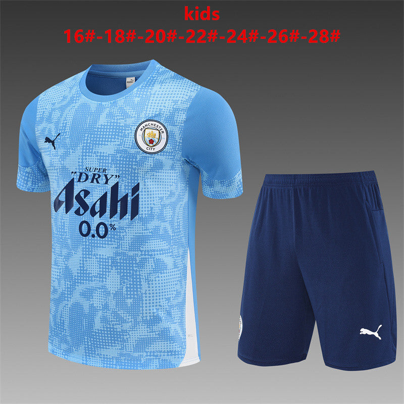Kids Manchester City Training Tracksuits 25/26 Football Kit Soccer Jersey