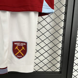 Kids West Ham United Jersey 25/26 Home Football Kit Soccer Jersey