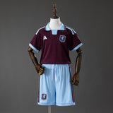 Kids Aston Villa Home Jersey 2026-2027 Football Kit Soccer Shirt PalmSportss