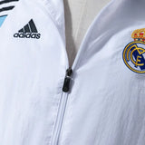 Real Madrid Windbreaker 2025/26 White Football Kit - PalmSportss