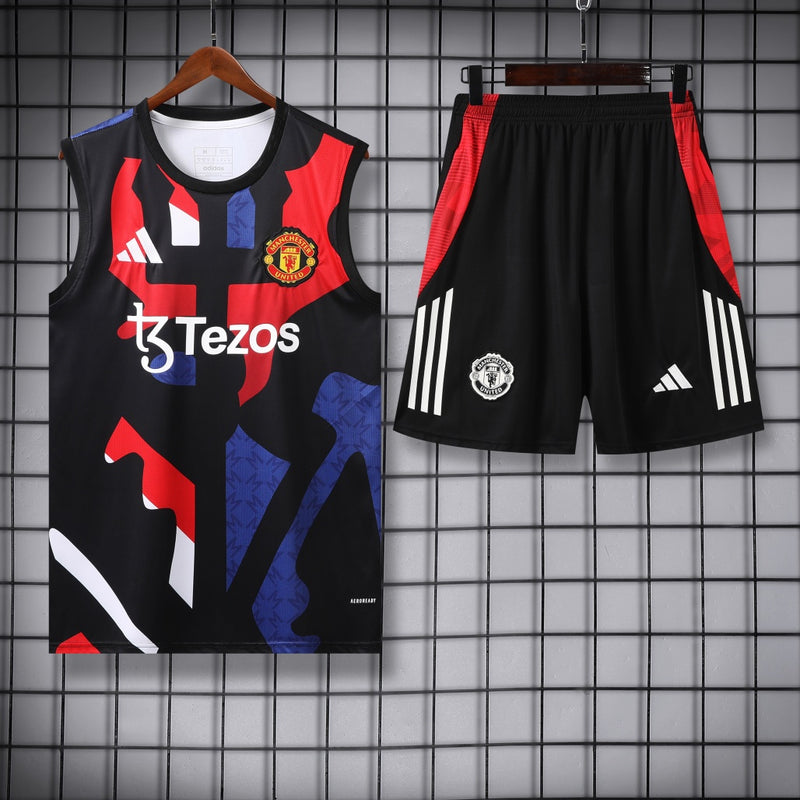 Manchester United Vest Set Training Tracksuits 25/26 Football Kit Soccer Jersey