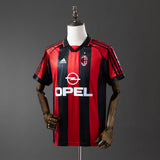 AC Milan Jersey 1998-99 Home Retro Football Kit