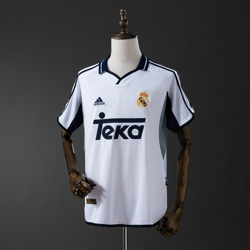 Real Madrid Jersey 2000-01 Home Retro Football Kit
