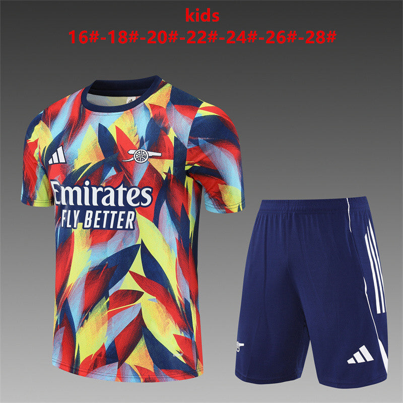 Kids Arsenal Training Tracksuits 25-26 Football Kit Soccer Jersey