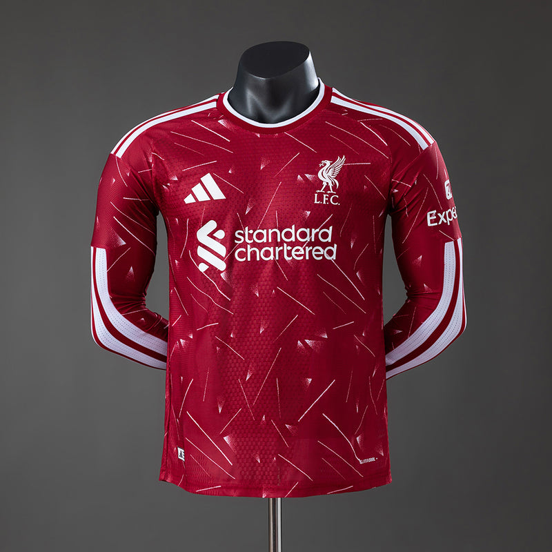 Player Version Liverpool Home Jersey 2026-2027 Long Sleeves Football Kit Soccer Shirt
