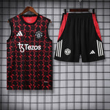 Man United Vest Set Training Tracksuits 25/26 Football Kit Soccer Jersey