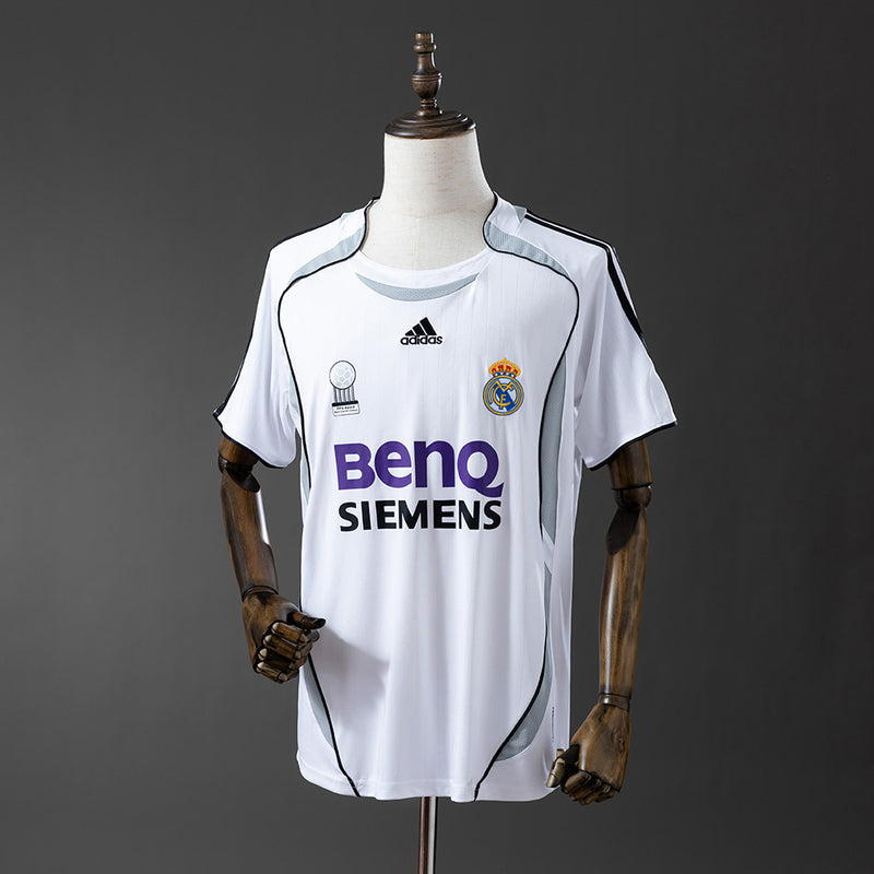 Real Madrid Jersey 2006-07 Home Retro Football Kit