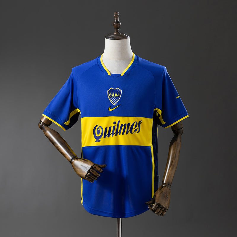 Boca Juniors Jersey 2001 Home Retro Football Kit