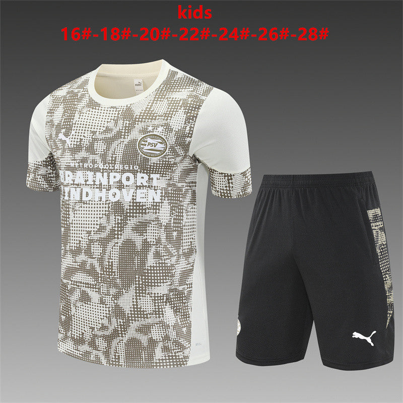 Kids PSV Eindhoven Training Tracksuits 25-26 Football Kit Soccer Jersey
