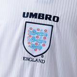 England Jersey 1998 Home Retro Football Kit Long Sleeves