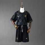 Kids Portugal Jersey 25/26 Black Football Kit
