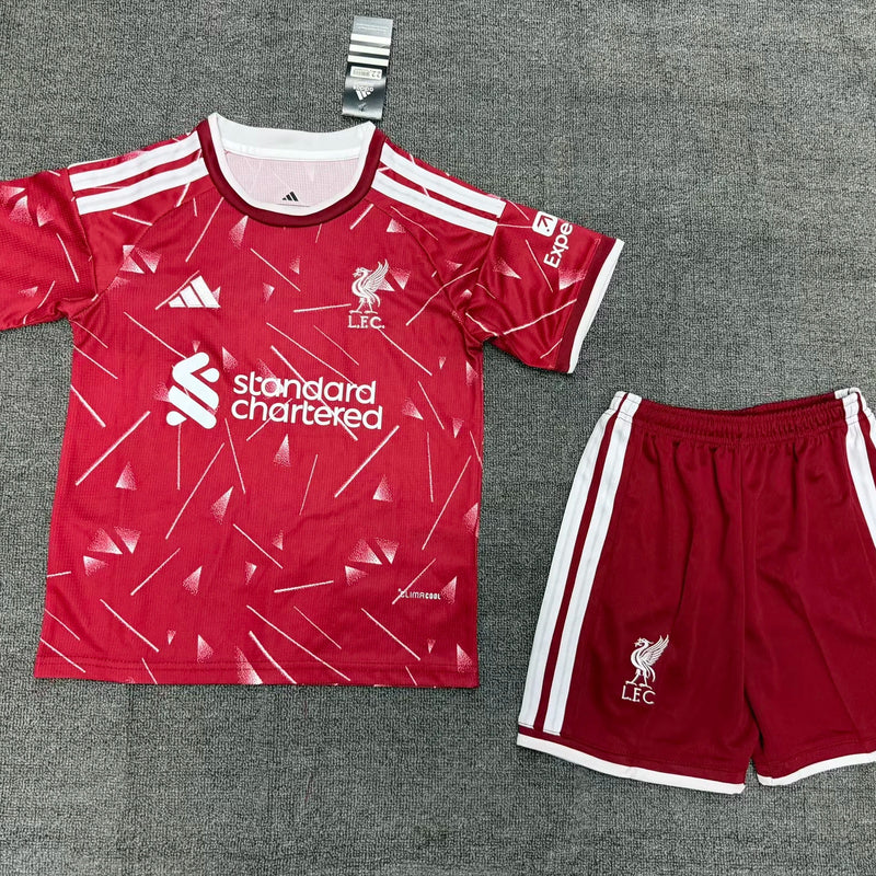Kids Liverpool Home Jersey 2026-2027 Football Kit Soccer Shirt