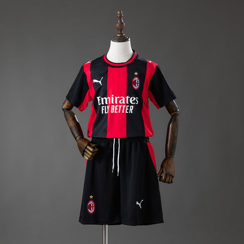 Kids AC Milan Home Jersey 2026-2027 Football Kit Soccer Shirt