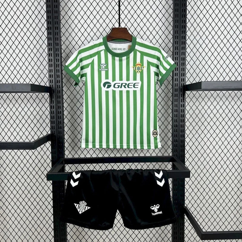 Kids Real Betis Jersey 25/26 League Final Special Football Kit Soccer Jersey