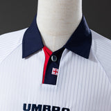 England Jersey 1998 Home Retro Football Kit Long Sleeves