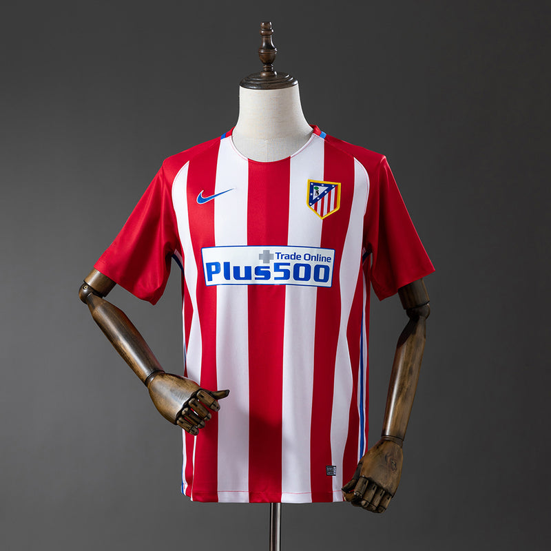 Atletico Madrid Jersey 2016-17 Home Retro Football Kit
