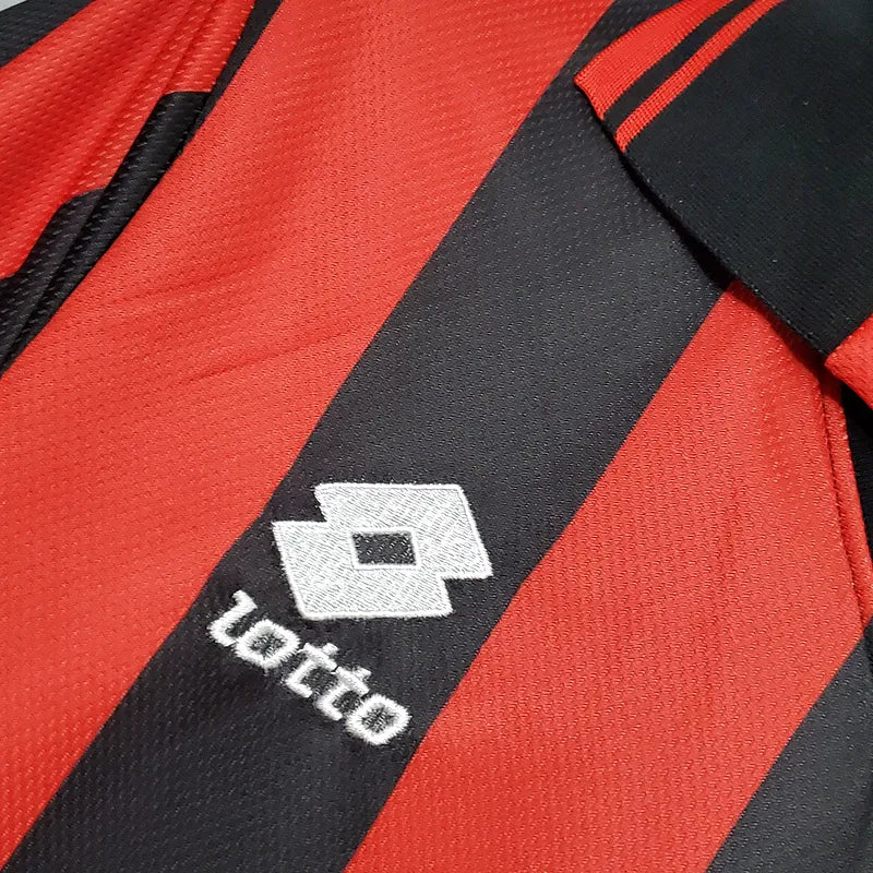AC Milan Retro Jersey 1996/97 Home Football Jersey Soccer Shirt
