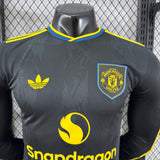 Player Version Man United Jersey 25/26 Third Long Sleeves Football Kit Soccer Jersey