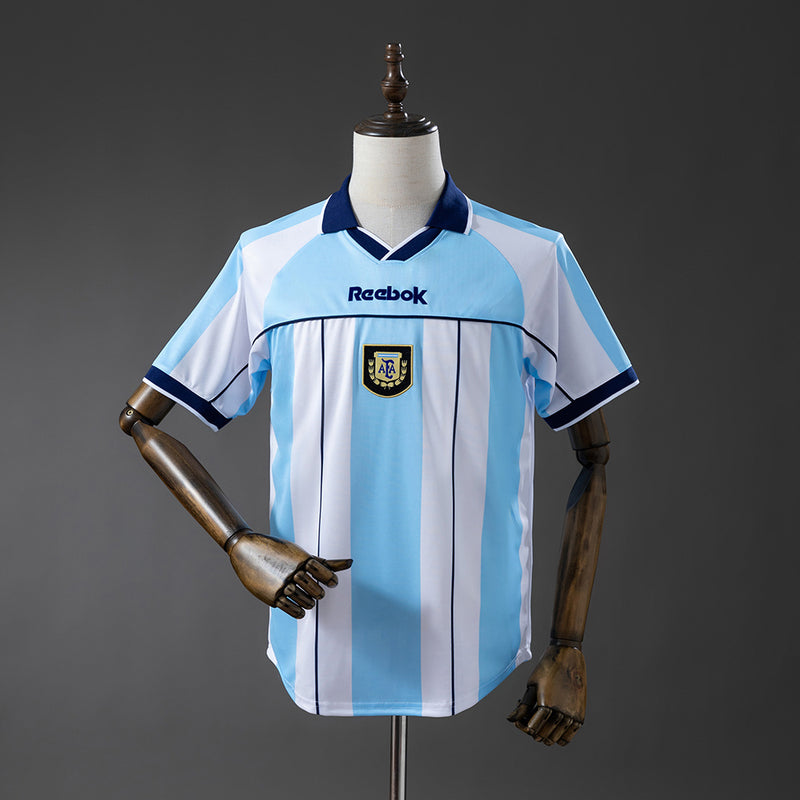 Retro Argentina Home Jersey 2000 Football Kit Soccer Shirt