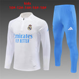 Kids Real Madrid Training Tracksuits 25/26 Football Kit Soccer Jersey
