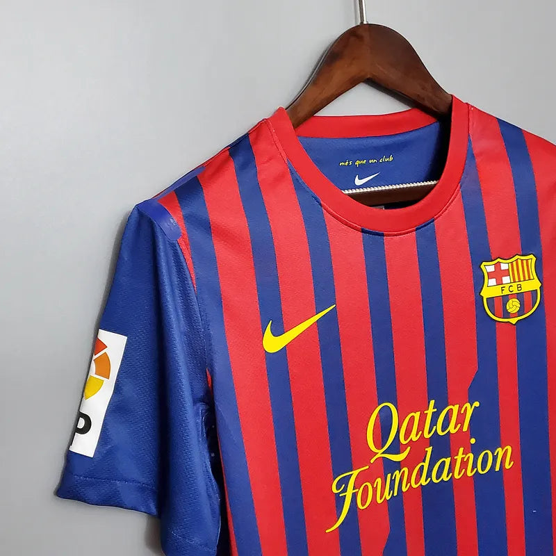 Barcelona Retro Jersey 2011/12 Home Football Jersey Soccer Shirt
