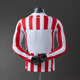 Atletico Madrid Jersey 25/26 Home Long Sleeves Football Kit Player Version - PalmSportss