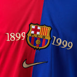Barcelona Jersey 1899 1999 Anniversary Retro Football Kit Long Sleeves