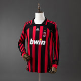 AC Milan Jersey 2006-07 Home Retro Football Kit Long Sleeves