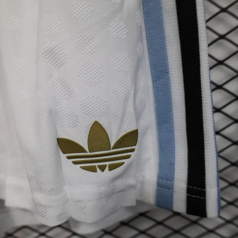 Player Version Argentina Shorts 2025 White Football Kit Soccer Shorts