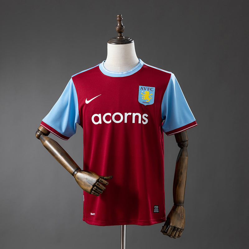 Retro Aston Villa Home Jersey 2009-10 Football Kit Soccer Shirt
