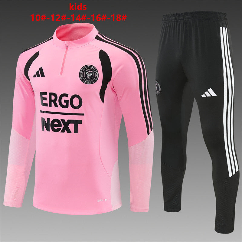 Kids Inter Miami Training Tracksuits 2026-2027 Football Kit Soccer Jersey