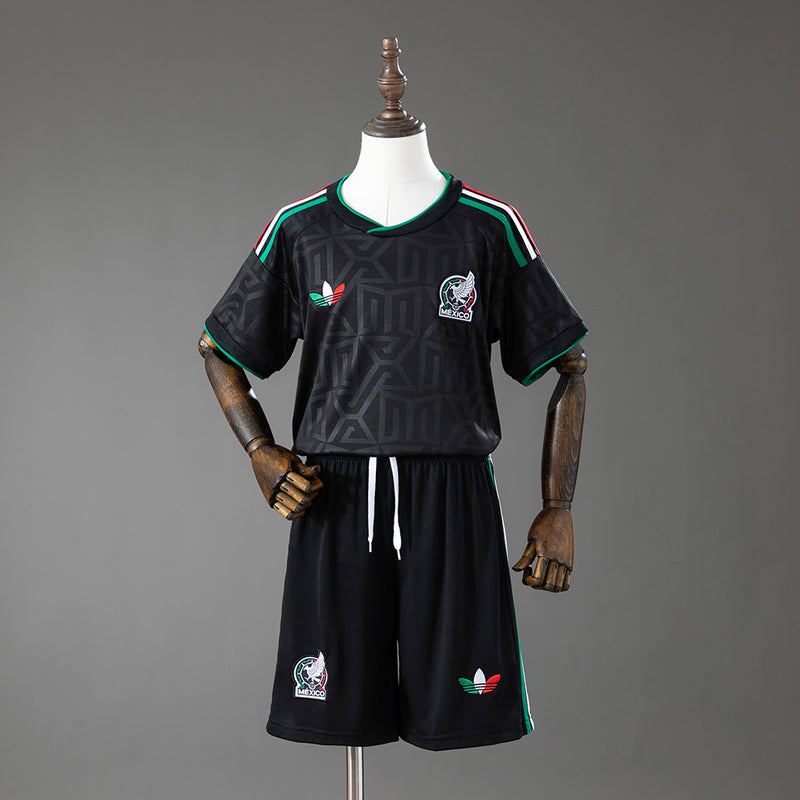 Kids Mexico Third Jersey 2026 World Cup Football Kit Soccer Shirt
