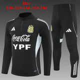 Kids Argentina Training Tracksuits 25/26 Football Kit Soccer Jersey