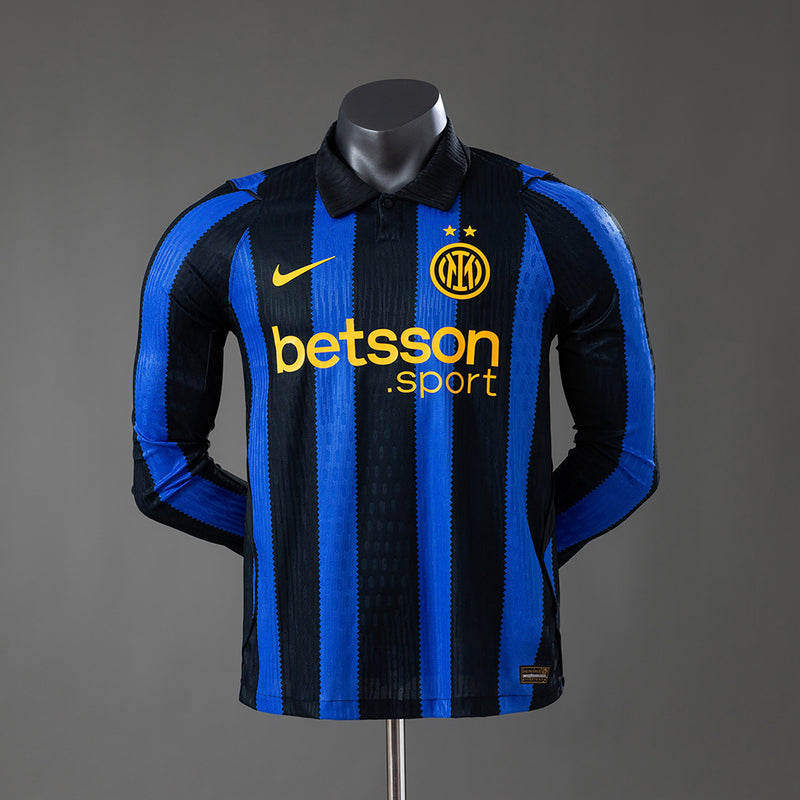 Player Version Inter Milan Home Jersey 2026-2027 Long Sleeves Football Kit Soccer Shirt