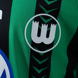 Wolfsburg Away Jersey 1995-1996 Retro Long Sleeves Football Kit Soccer Shirt PalmSportss
