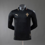 Player Version Portugal Black Jersey 2025/26 Home Football Kit Long Sleeves