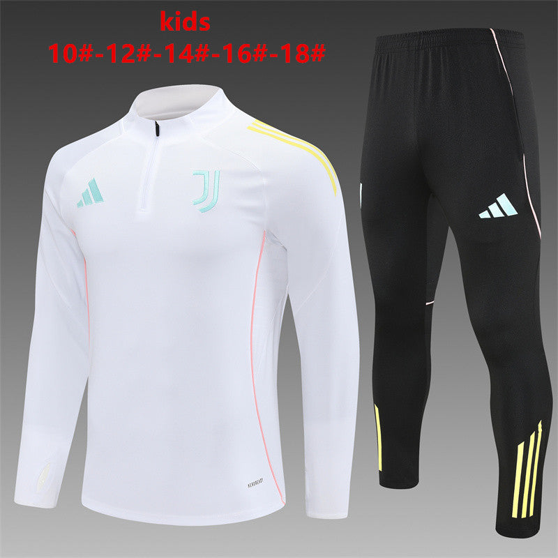 Kids Juventus Training Tracksuits 25/26 Football Kit Soccer Jersey