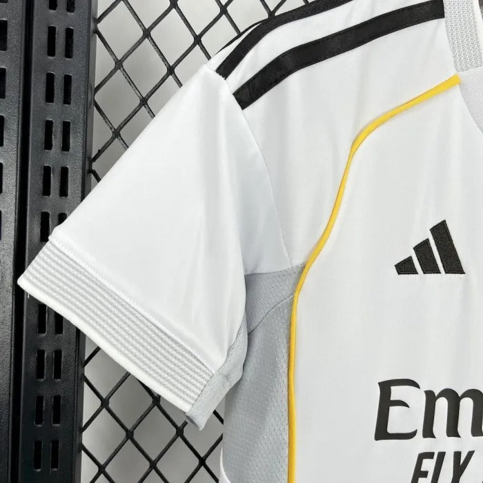 Kids Real Madrid Home Jersey 25/26 Football Kit Soccer Jersey