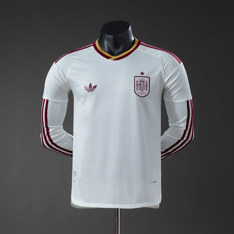 Player Version Spain Away Jersey 2026 World Cup Long Sleeves Football Kit Soccer Shirt