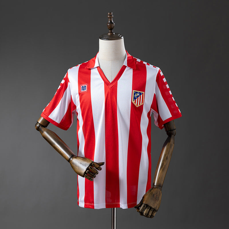 Atletico Madrid Jersey 1982-83 Home Retro Football Kit
