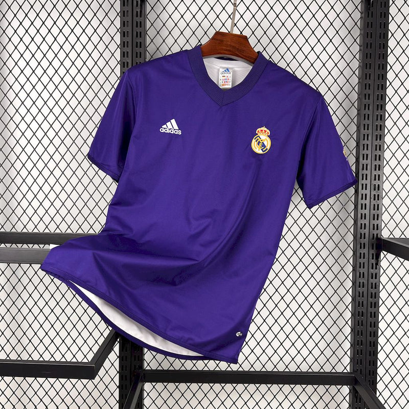 Retro Real Madrid Jersey 2002-03 Third Reversible Double-sided Football Kit Soccer Jersey