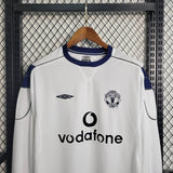 Man United Jersey Away Kit 99/00 Retro Long Sleeves Football Team Soccer Shirt