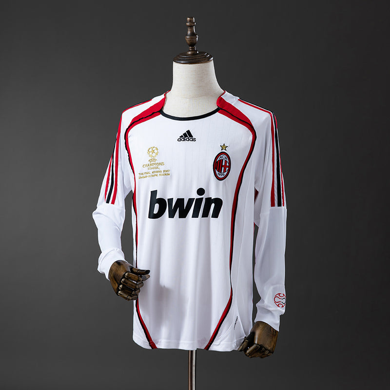 AC Milan Jersey 2006/07 Away Retro Football Kit Long Sleeves