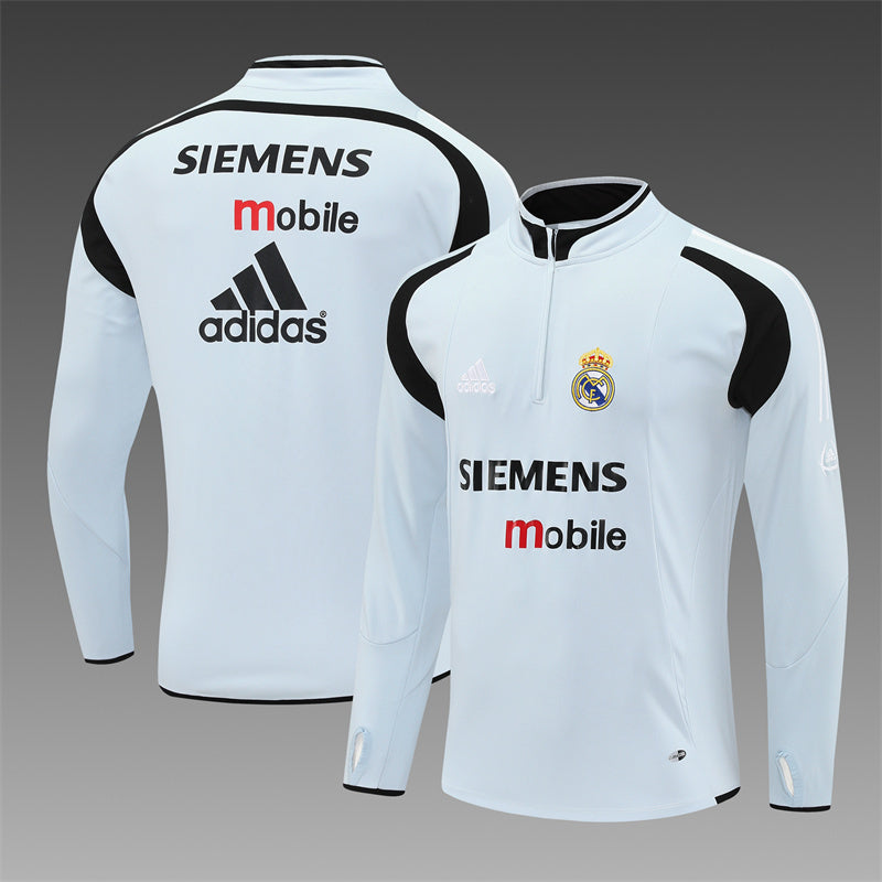 Retro Real Madrid Training Tracksuits 2004-05 Football Kit Soccer Jersey