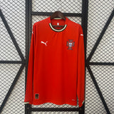 Portugal Jersey 25/26 Home Long Sleeves Ronaldo Football Kit Soccer Jersey