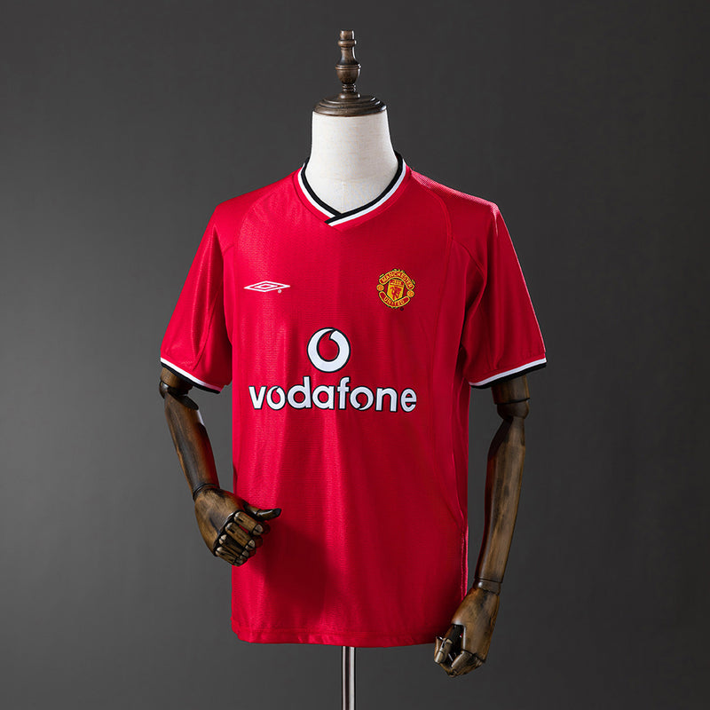 Manchester United Jersey 2000-01 Retro Home Football Kit