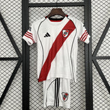 Kids River Plate Jersey 25/26 Home Football Kit Soccer Jersey